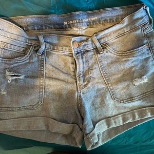 Old Navy boyfriend size 2 blue Jean shorts